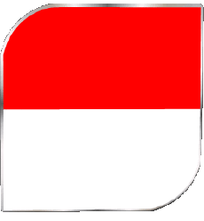 Flags Asia Indonesia Square 