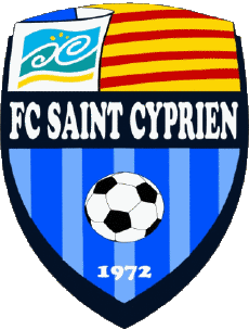Sports FootBall Club France Logo Occitanie 66 - Pyrénées-Orientales FC St Cyprien 