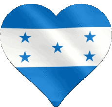 Flags America Honduras Heart 