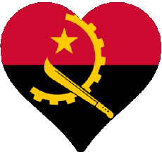Banderas África Angola Angola 