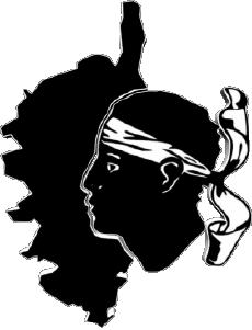 Fahnen Frankreich Regionen Korsika Karte 