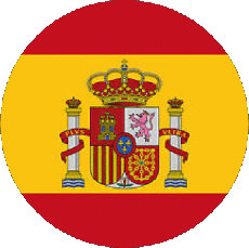 Drapeaux Europe Espagne Rond 