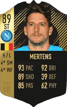 Multimedia Videospiele F I F A - Karten Spieler Belgien Dries Mertens 
