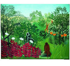 Humour - Fun Artiste  Peintre Douanier Rousseau 