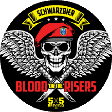 Schwarzbier blood on the risers-Getränke Bier USA 5X5 Brewing CO 
