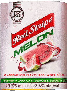 Melon-Getränke Bier Jamaika Red Stripe Melon