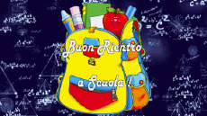 Messages Italian Buon Rientro a Scuola Animated Background 002 