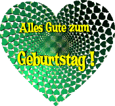 Messages German Alles Gute zum Geburtstag Herz 009 