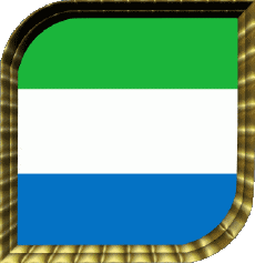 Flags Africa Sierra Leone Square 