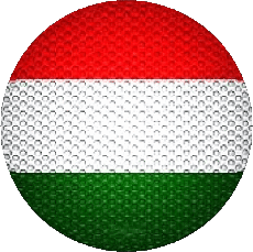 Flags Europe Hungary Round 