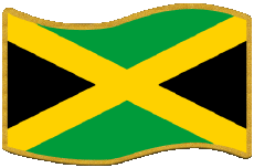 Drapeaux Amériques Jamaïque Rectangle 