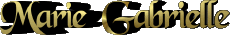 Nombre FEMENINO - Francia M Compuesto Marie Gabrielle 