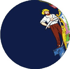 Drapeaux Amériques U.S.A - Etats Maine Sphere - Cube 