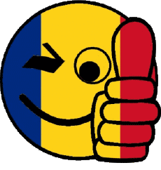 Banderas Europa Rumania Smiley - OK 