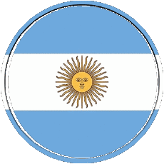 Fahnen Amerika Argentinien Rund - Ringe 