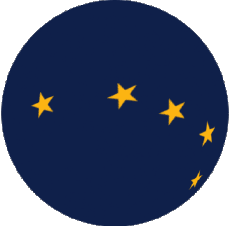 Banderas América U.S.A - Estados Alaska Esfera - Cubo 