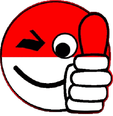 Banderas Asia Indonesia Smiley - OK 