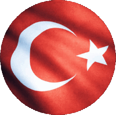 Fahnen Asien Türkei Runde 