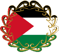 Banderas Asia Palestina Forma 