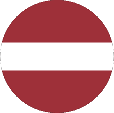 Drapeaux Europe Lettonie Rond 
