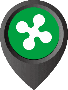 Fahnen Europa Italien Lombardia Standort-Pin 