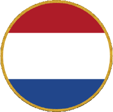 Drapeaux Europe Pays-Bas Rond 