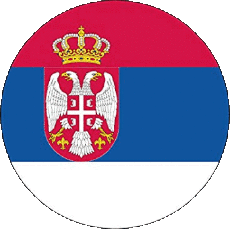 Bandiere Europa Serbia Tondo 