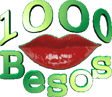 Messages Espagnol Besos 1000 