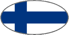 Banderas Europa Finlandia Oval 
