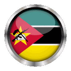 Fahnen Afrika Mozambique Rund - Ringe 