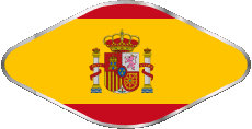 Drapeaux Europe Espagne Ovale 