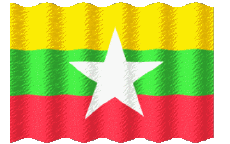 Bandiere Asia Burma Sventola 