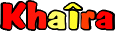 Nombre FEMENINO - Magreb Musulmán K Khaîra 