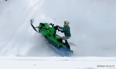 Humor - Fun Transporte Motocicleta de nieve Fail 