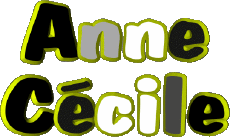 Nombre FEMENINO - Francia A Compuesto Anne Cécile 
