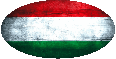 Flags Europe Hungary Oval 