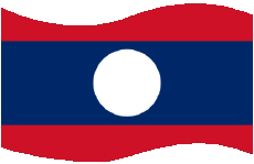 Bandiere Asia Laos Rettangolo 