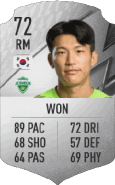 Multi Media Video Games F I F A - Card Players South Korea Kyo Won Han 