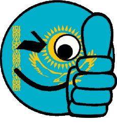 Banderas Asia Kazajstán Smiley - OK 