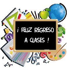 Messagi Spagnolo Feliz Regreso a Clases Sfondo trasparente 002 