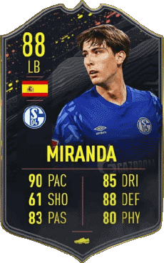 Multi Média Jeux Vidéo F I F A - Joueurs Cartes Espagne Juan Miranda González 