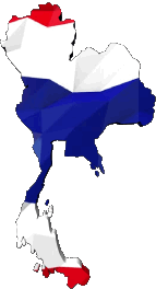 Fahnen Asien Thailand Karte 