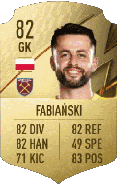 Multimedia Videospiele F I F A - Karten Spieler Polen Lukasz Fabianski 