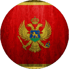 Bandiere Europa Montenegro Tondo 