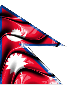 Fahnen Asien Nepal Form 