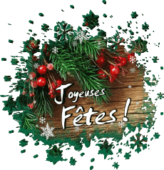 Nachrichten Französisch Joyeuses Fêtes (Noël) Serie 06 