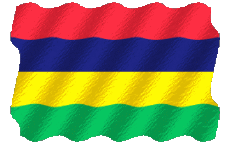 Flags Africa Mauritius Waving 