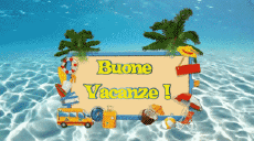 Mensajes Italiano Buone Vacanze Fondo animado 002 