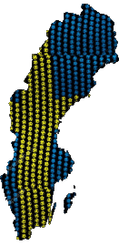 Flags Europe Sweden Map 