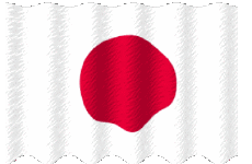 Fahnen Asien Japan Welligkeit 